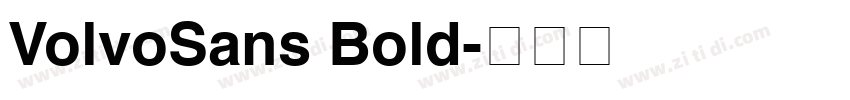 VolvoSans Bold字体转换